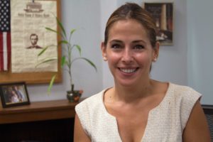 Margaret Nunziato smiling and looking directly at camera